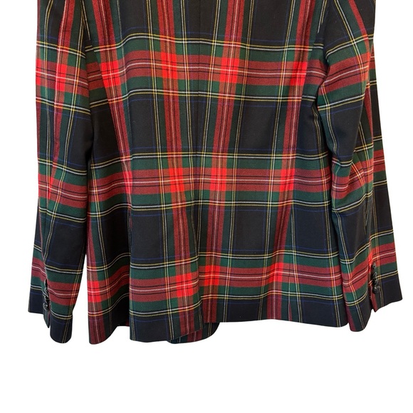 Lauren Ralph Lauren Tartan Plaid Blazer Size 10 Good Pre-Loved Condition - Picture 13 of 16